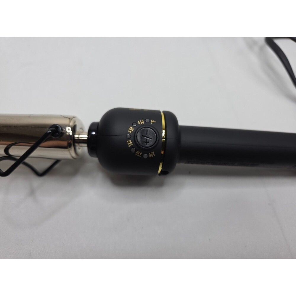 Hot Tools Pro Artist 24K Gold Extended Barrel Tapered Curling Iron HTIR8018G - Picture 5 of 9